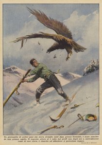 Suuri kotka hyökkäsi kuusitoistavuotiaan pojan kimppuun, joka hiihteli Alpeilla lähellä Grenoblea.